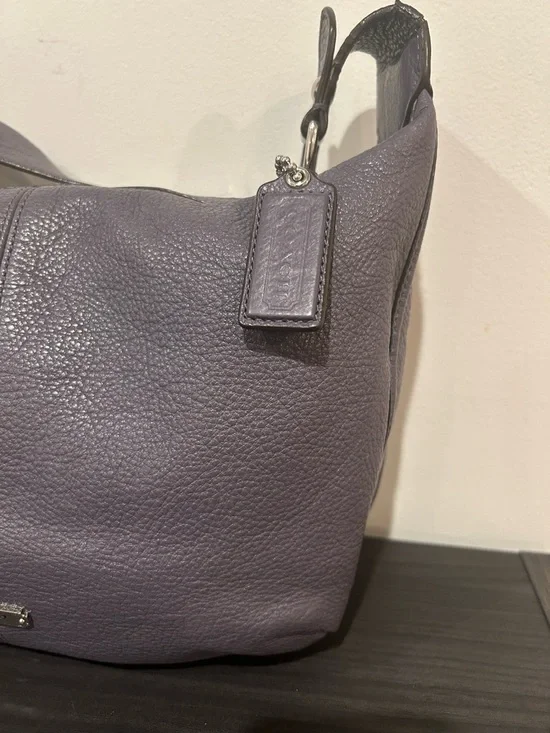 Coach Avery small hobo bag in purple pebbled leather EUC - Picture 9 of 12